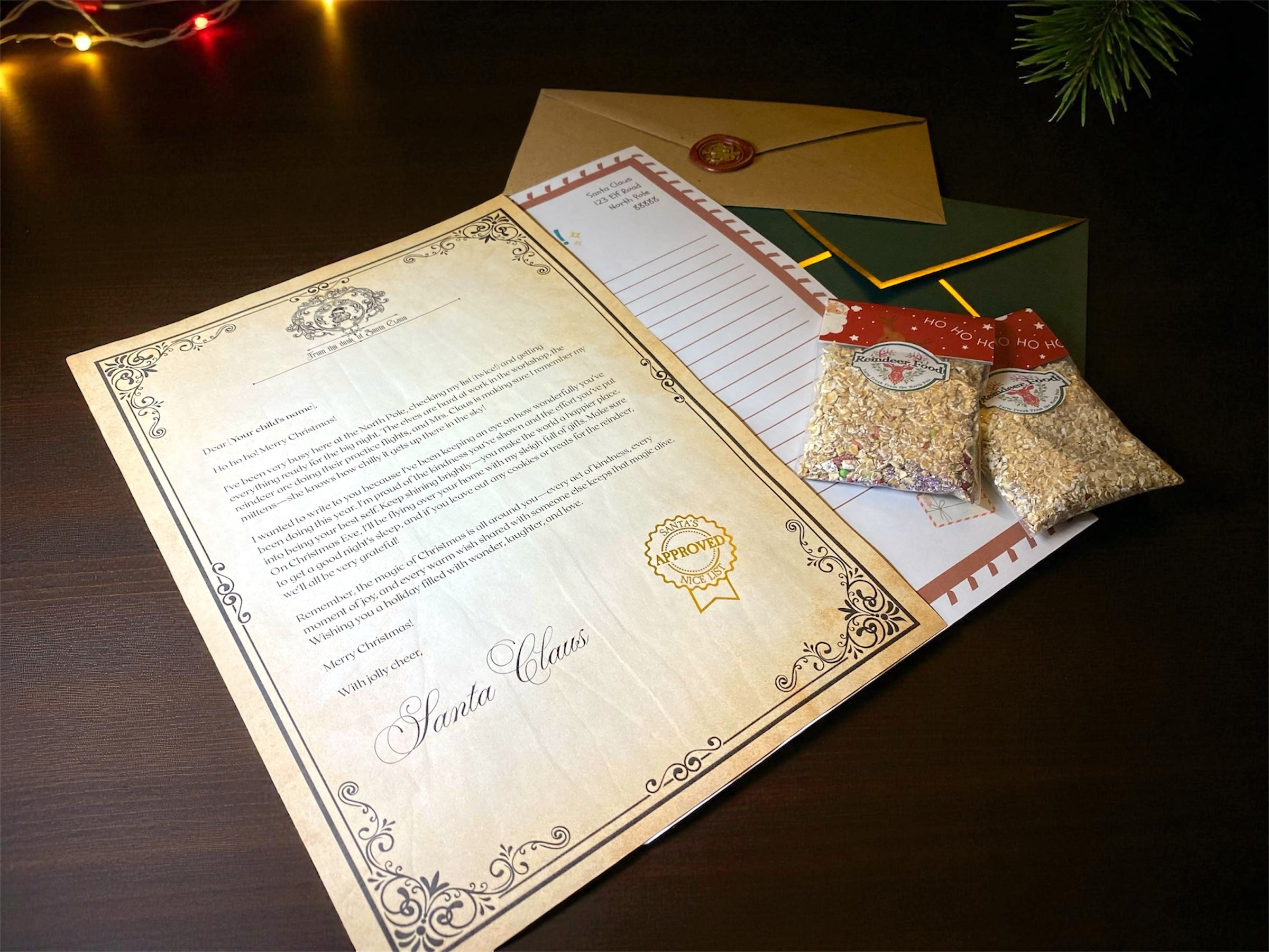 Personalised Santa Claus Letter Kit