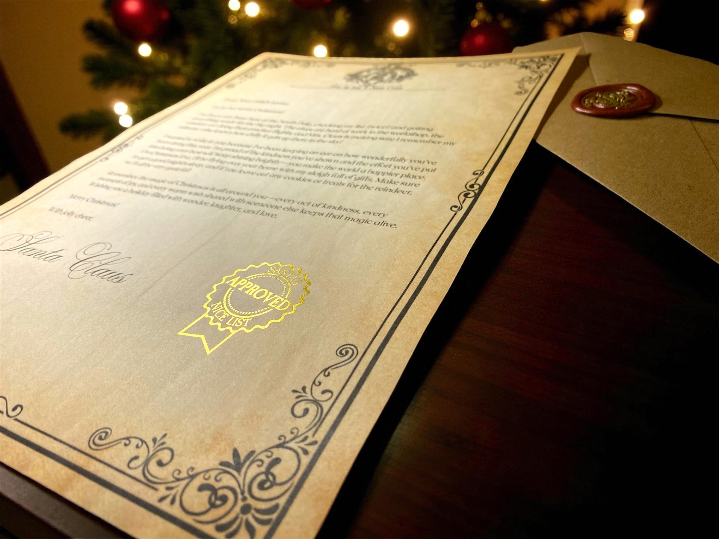 Personalised Santa Claus Letter Kit